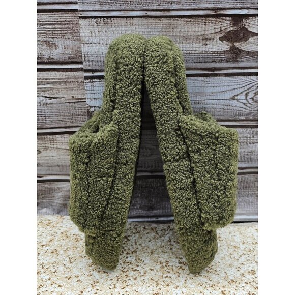 Cat & Jack Ace Adjustable Slide Olive Green Toddler's Slippers Size S 13/1 - Picture 3 of 9